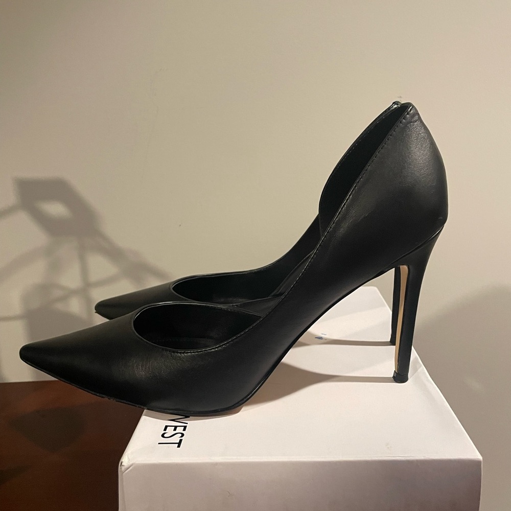 Nine West black leather “flava3” EUC 12